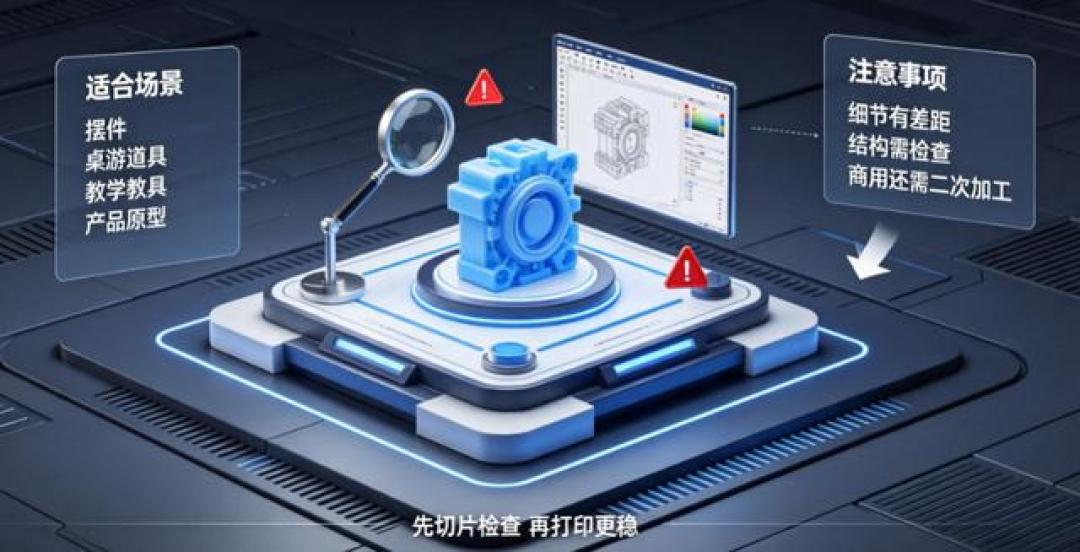 一张图变手办刷屏背后：商单、抽卡、切片翻车，AI建模做手办前先算清三笔账