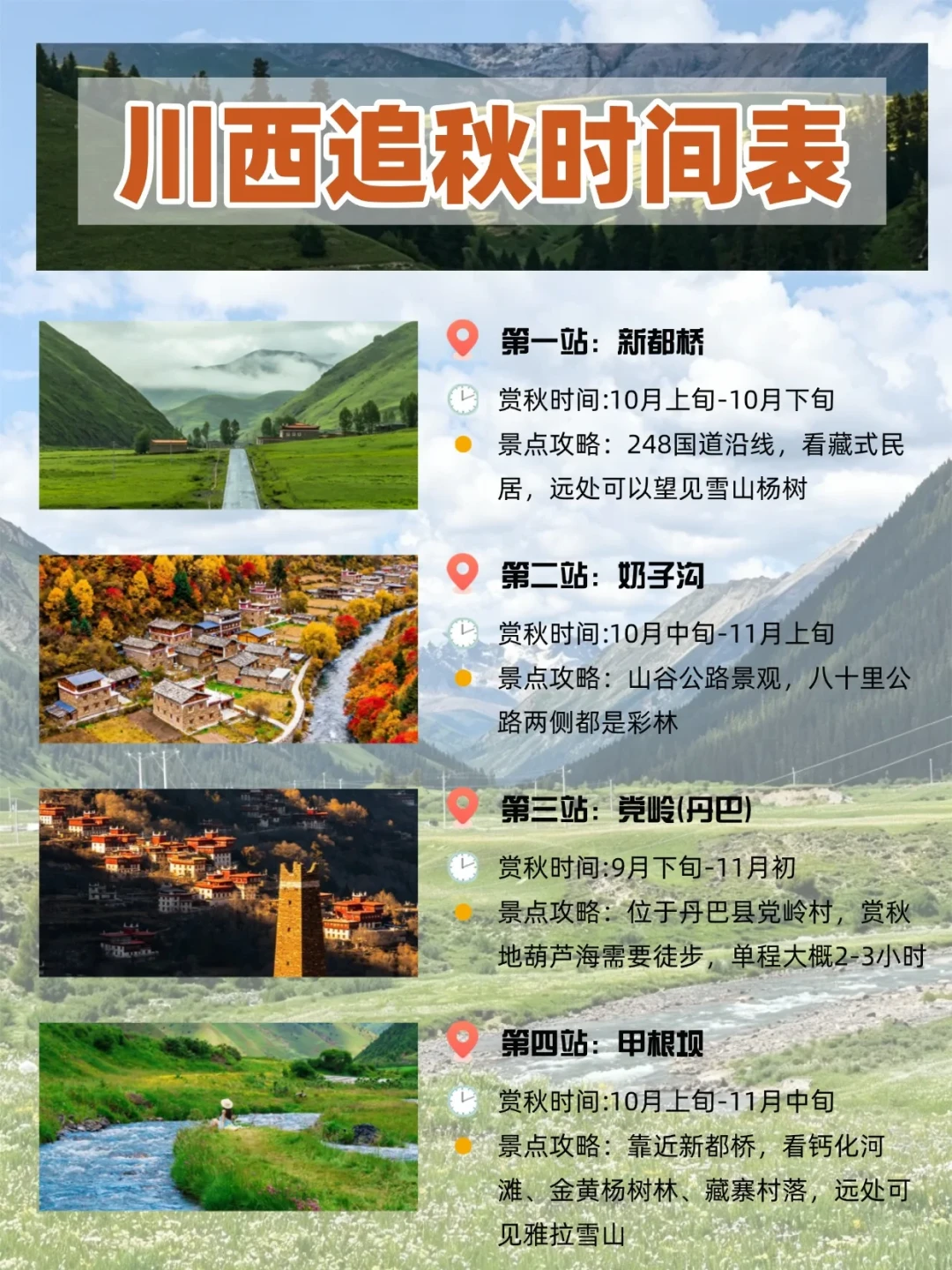 “9月川西草黄了不值得去”？对了近一个月的归程实拍和九月景色时间表，这话只对了一半