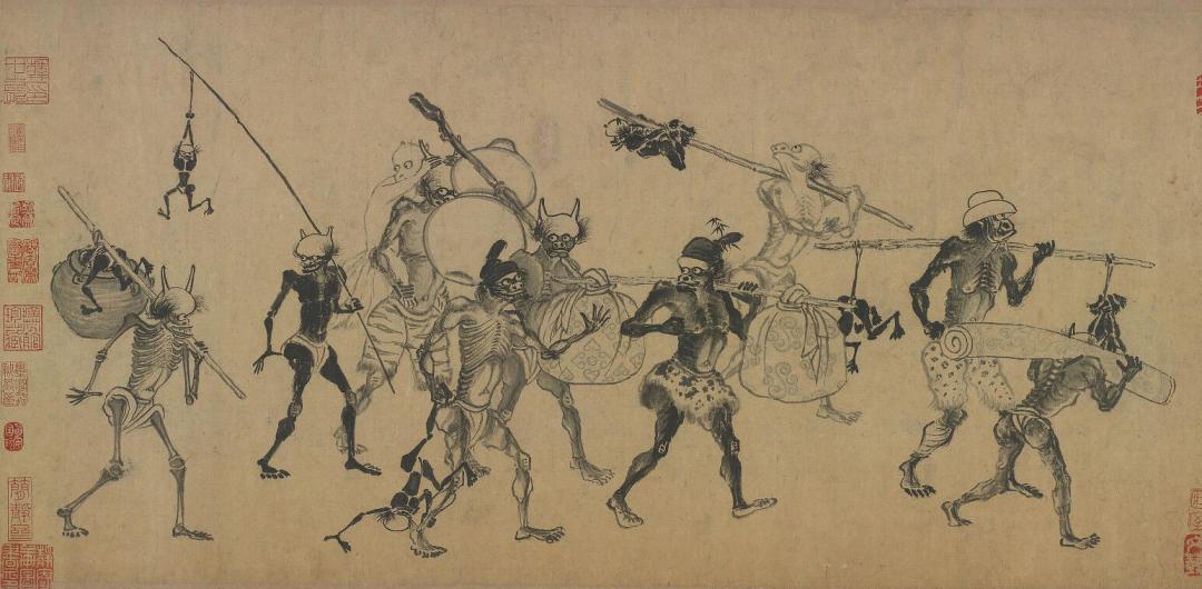 《黑神话:钟馗》里的妖怪脸,全有出处:我把散落四大洲的志怪古画整理成了一份清单