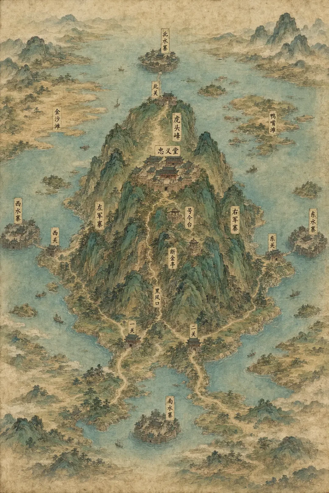 晁盖不在一百零八将里——这不是遗漏,是《水浒传》最狠的一笔