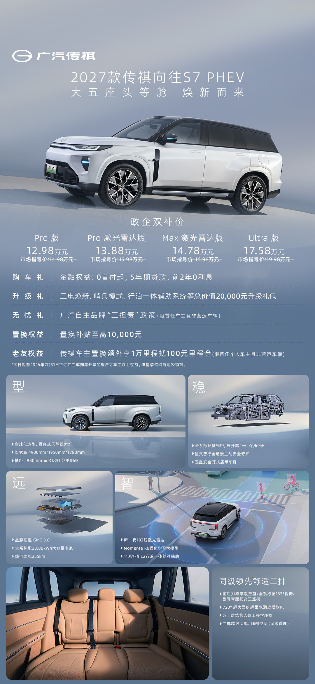 指导价24.98万跌到包牌14.98万:传祺向往S7双降价,三条接盘路怎么选