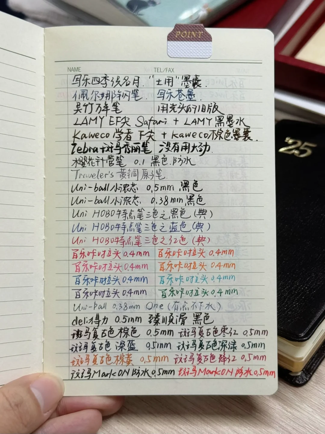 2027手账本到货,钢笔党先别急着写第一页:官方说“不洇”和彩墨党说“必洇”都是真的