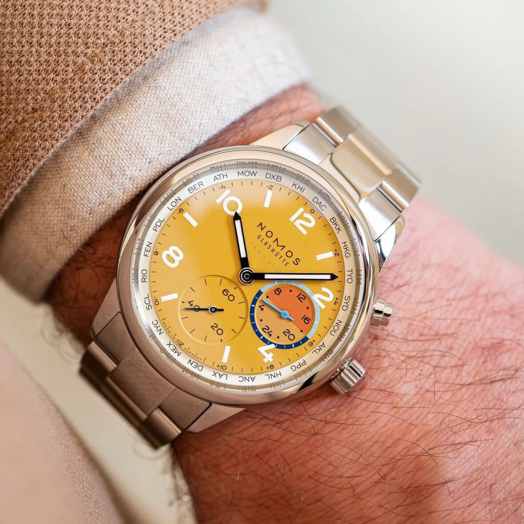 NOMOS把五大交易所刻进了世界时的城市圈:盘完