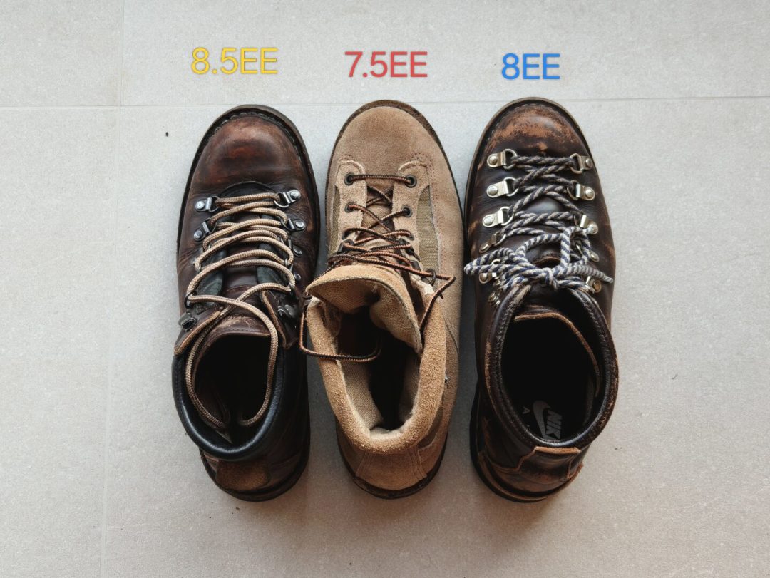 型号好选,尺码难定:翻完全网 20 多组 Danner 实脚数据,三套尺码体系、