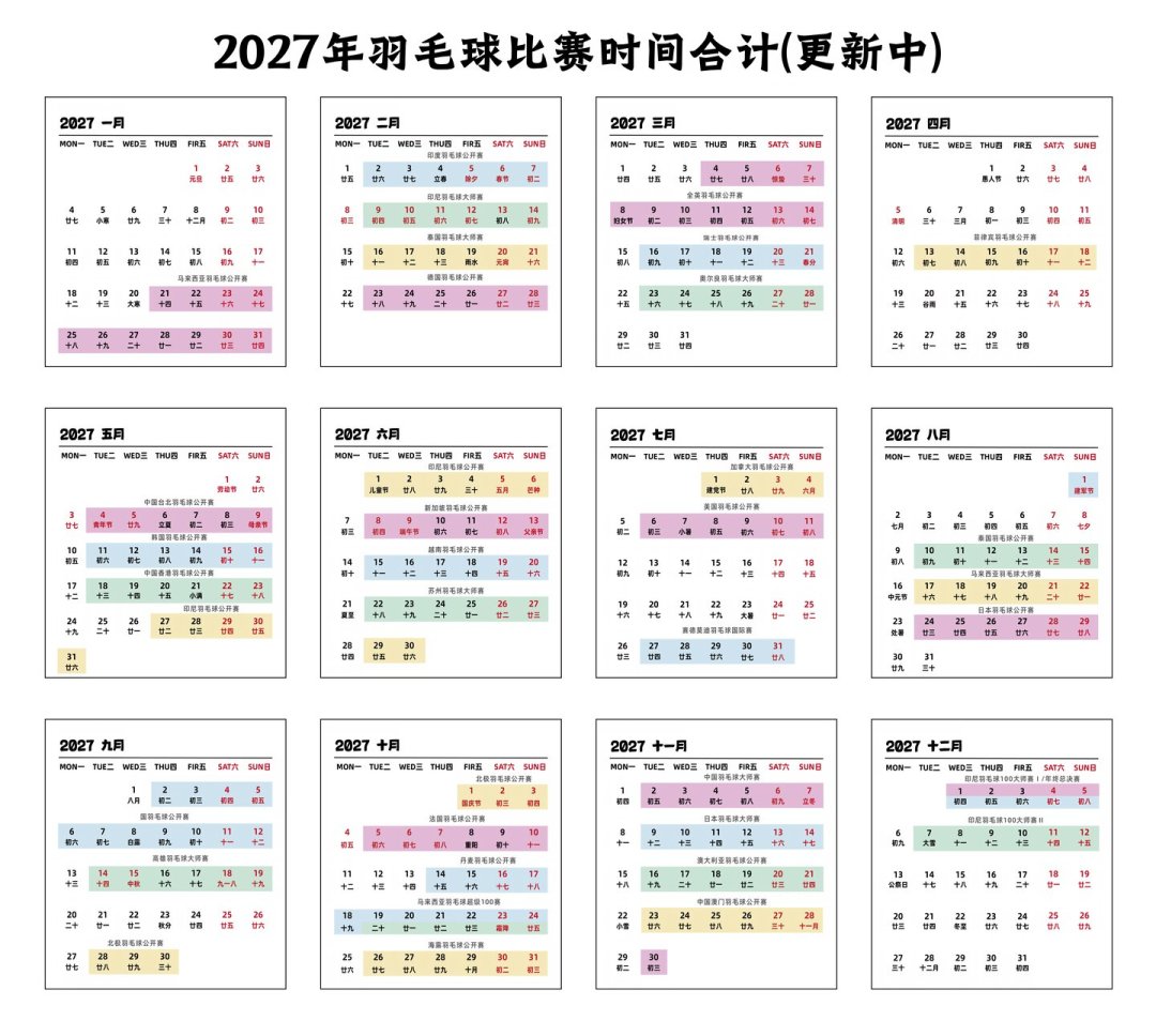 2027乒乓球赛历全出炉:国内三站、首届双打世界杯,还有争议中的阿斯塔纳世乒赛——明年的看球预算一次捋完