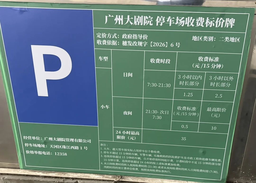 广州停车费今天正式“降价”:封顶从328元降到200元,但先看清停车场类型再进场