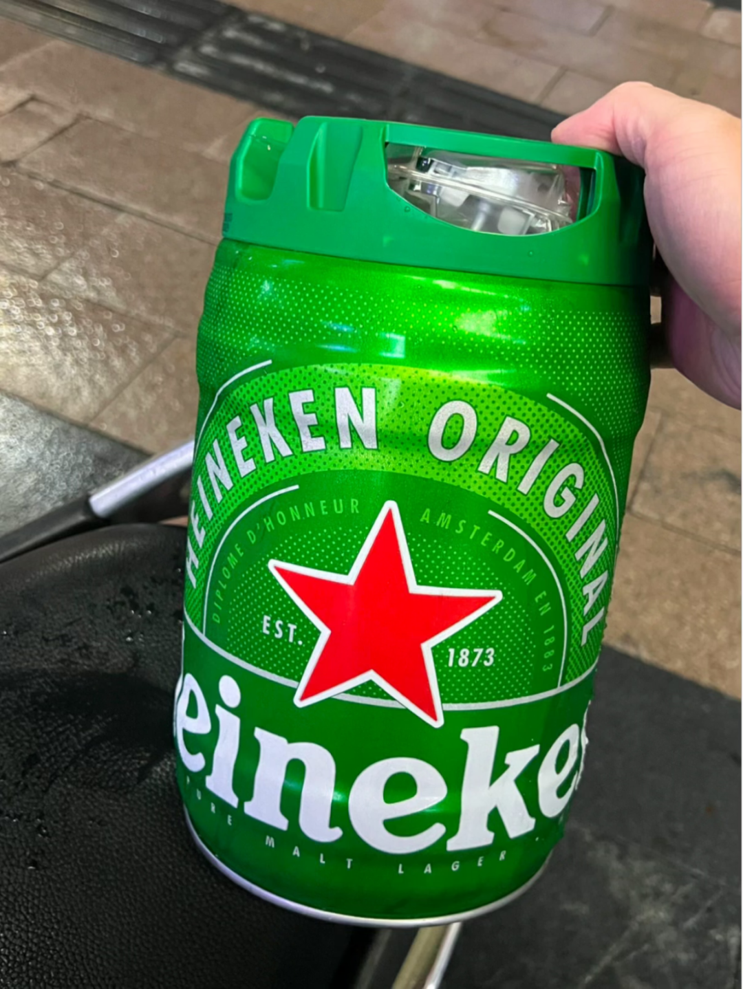 喜力5L铁桶实拍