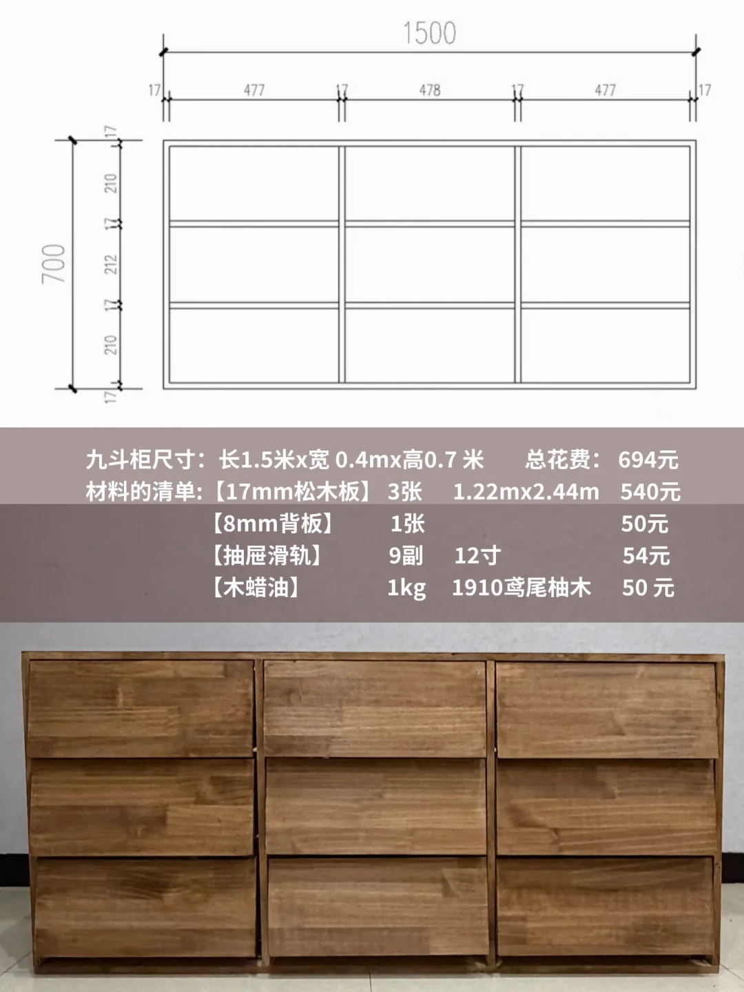 九斗柜694元、斗柜千元内:「手搓家具」这周爆火,但看完三笔暗账再开工