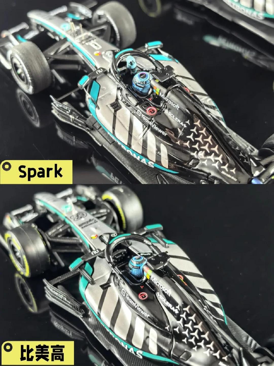 1:43的F1货架这个夏天突然挤了:比美高139元精装只出三家,Spark样车780元起刷屏,蒙扎前该追谁