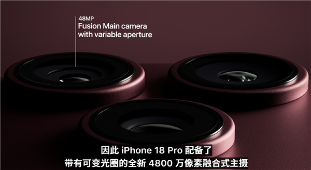 iPhone 18 Pro/Pro Max正式发布:首发2nm A20 Pro 主摄首次支持可变光圈