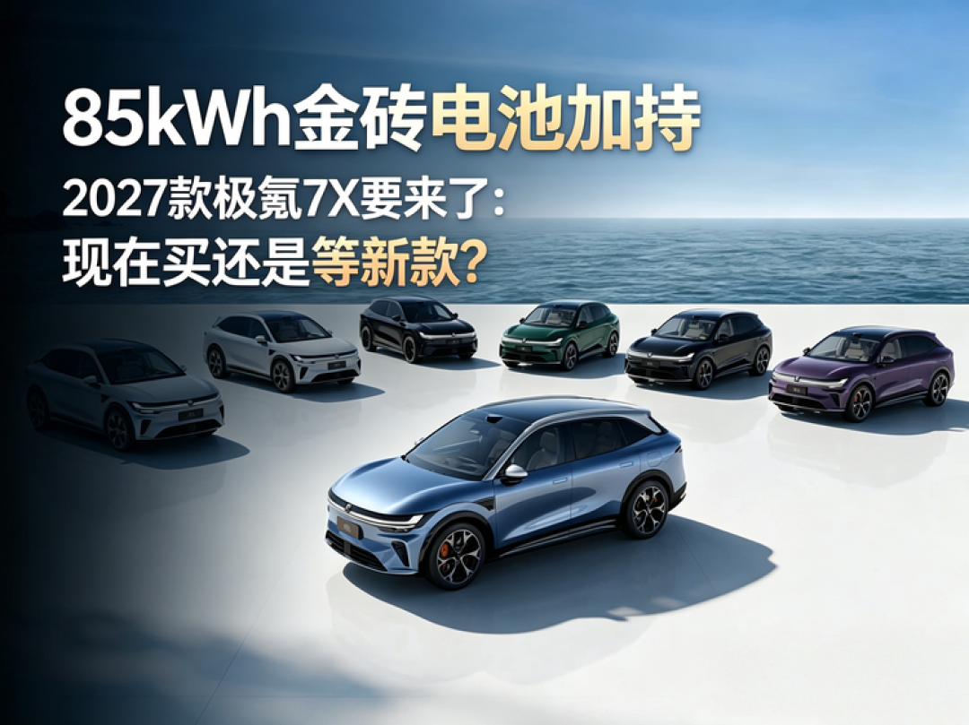 上市前3个月官宣85kWh版7X：现款权益叠到近3万、新款三个关键数全是空白，纠结党先把这两笔账算完