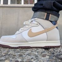 复古氛围感拉满✨Nike Dunk SB High小麦白灰上脚