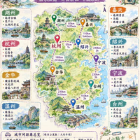 国庆浙江自驾天花板✅8 座江南名城景点 + 车程全整理