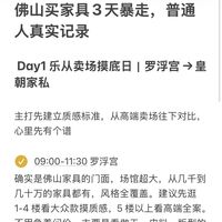 佛山买家具3天暴走,普通人真实记录