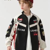 男童秋装炸街神衣✨Jeep赛车服冲锋衣！防风耐造 少年感拉满