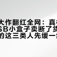 体感玩大作翻红全网:真格投的那个USB小盒子卖断了货,但想上车的这三类人先缓一缓