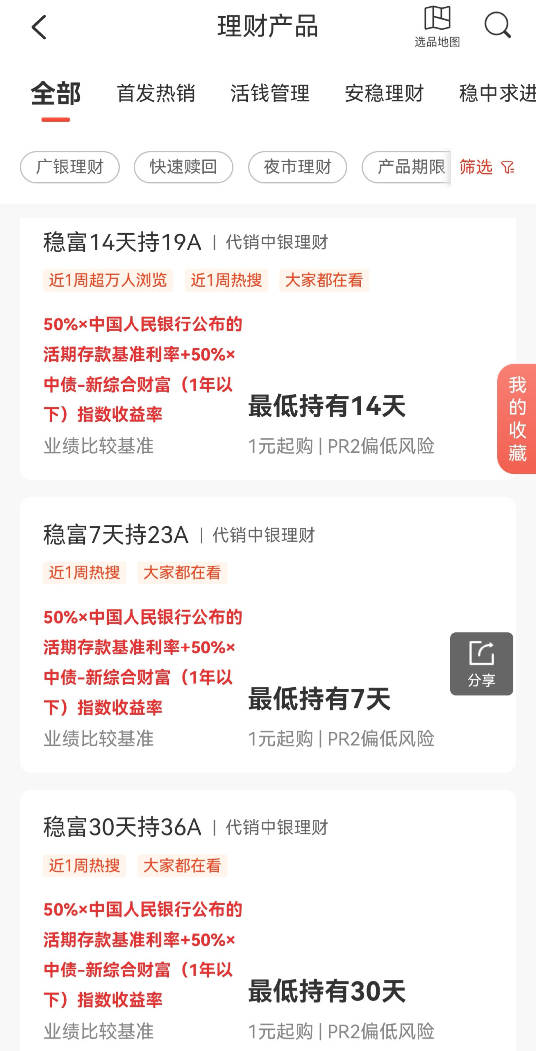 广发APP里那6只