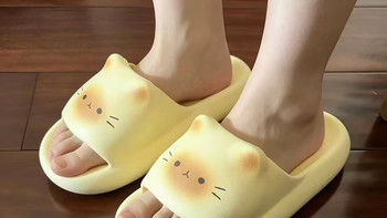 夏日女童居家神器✨猫咪卡通拖鞋太萌啦！