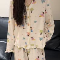 斐妤美V领娃娃睡衣的纯棉特性