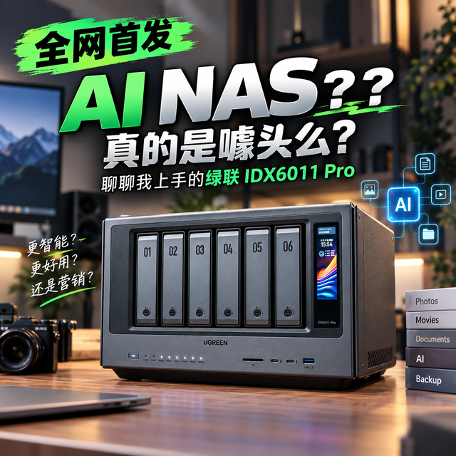AI NAS真的是噱头么？聊聊我上手的绿联IDX6011 Pro  全网首发