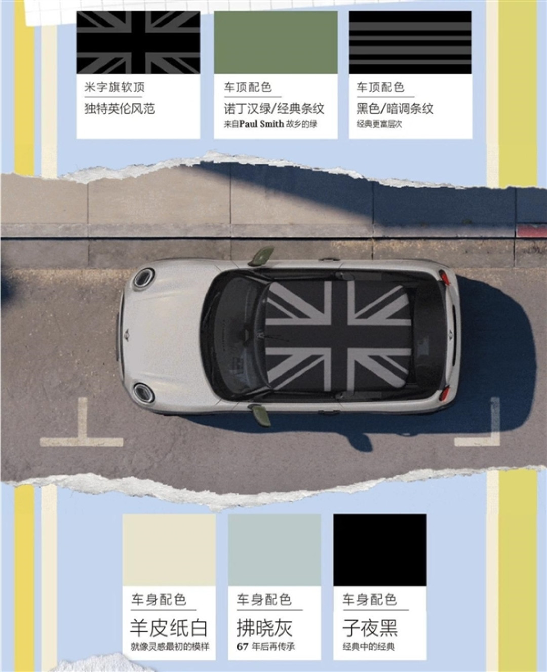 MINI联名PAUL SMITH 设计师款燃油版车型预售:三门、五门、敞篷版全都有