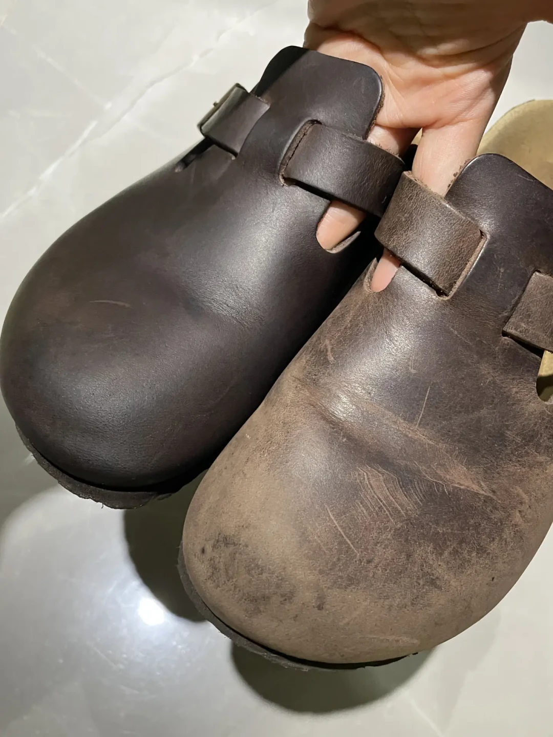 花486元换底复活一双17岁的勃肯:入秋翻出的发黑鞋床,先别急着扔,更别下水