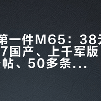 秋天的第一件M65：38元叙利亚、197国产、上千军版，盘完近30条帖、50多条评论，我才分清这几档买的不是同一件衣服