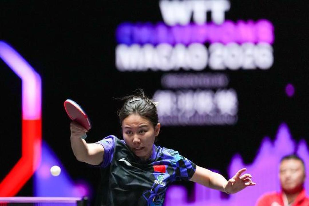 陈幸同4比0完胜黑马梅谢芙 挺进澳门冠军赛四强将战张本美和