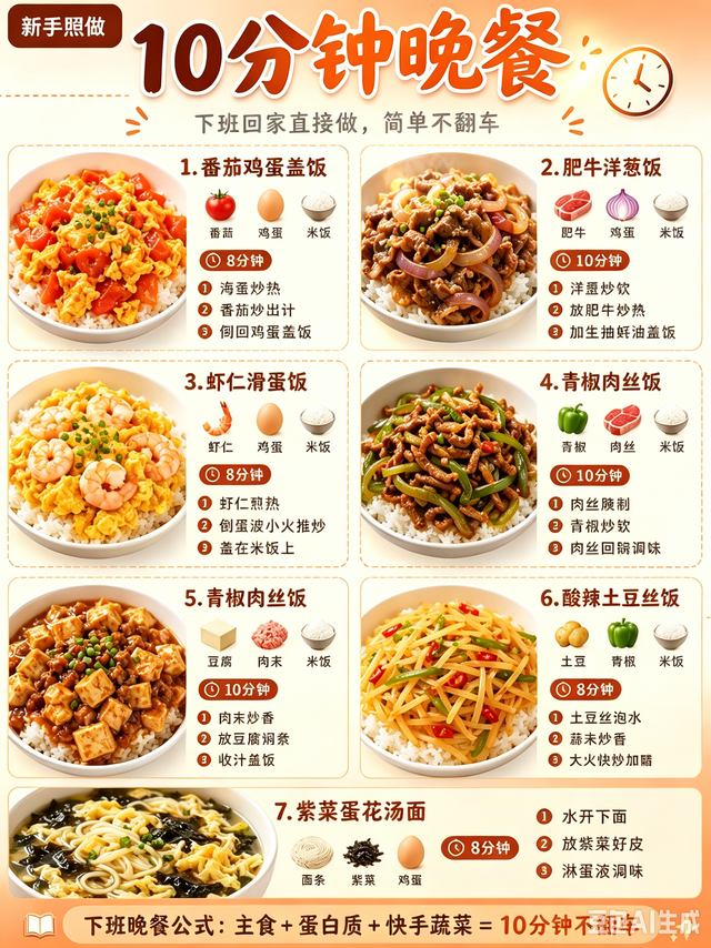 标题：10分钟晚餐