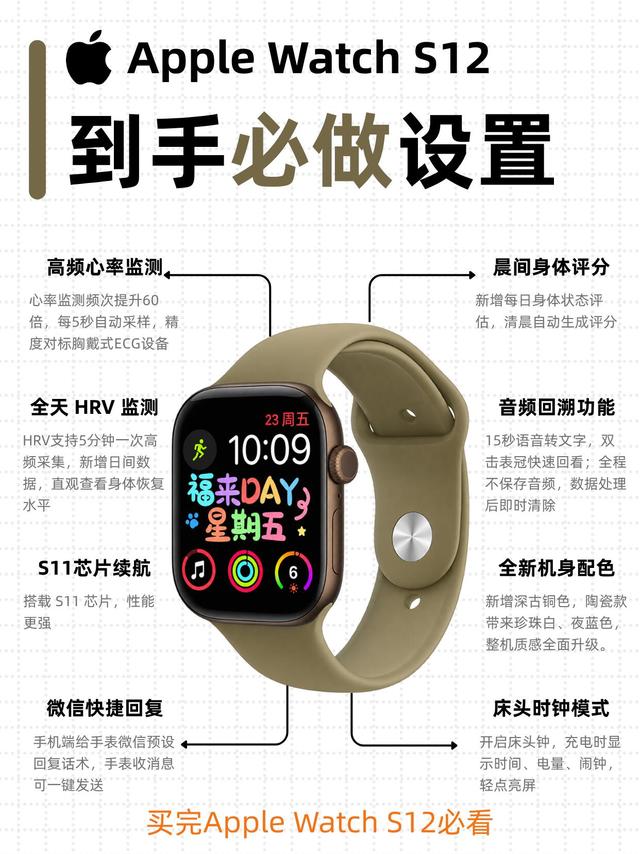刚入手AppleWatch S12|先把这几项设置全部调好