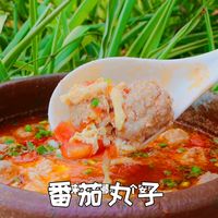 巨好吃的番茄丸子汤,丸子嫩滑鲜美
