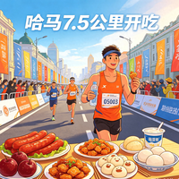 哈尔滨马拉松惊变美食赛道！3万人边跑边吃红肠锅包肉，官方：补给从7.5公里开始