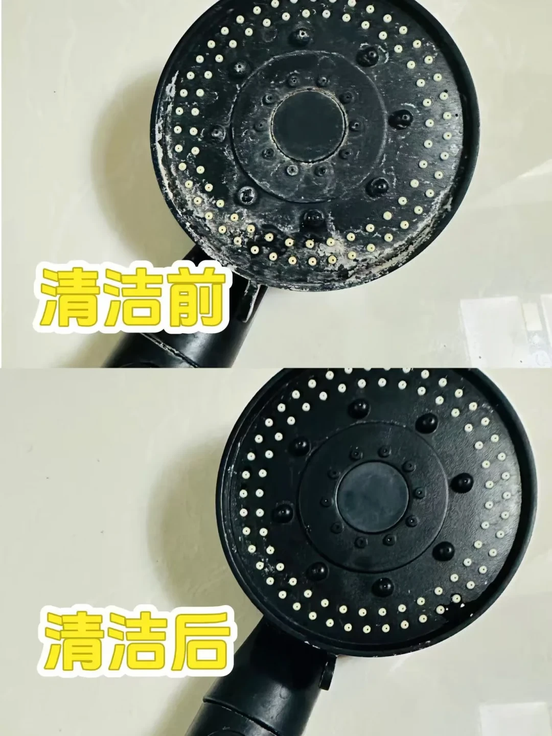 花洒堵水垢?别急着泡白醋、上百洁布:先摸出水口,再看镀层,才决定泡什么、擦什么