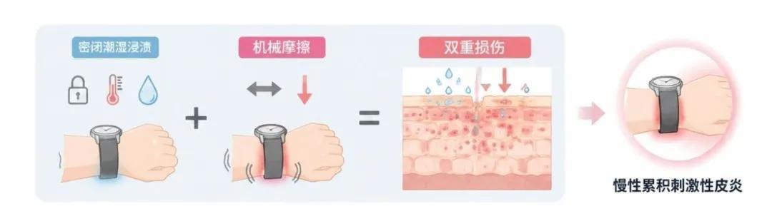 「第一批戴运动手环的受害者」热搜:绿光说被辟谣,78%的手表皮炎是闷汗闷出来的——换表带还是看医生前,先做三步手腕自查