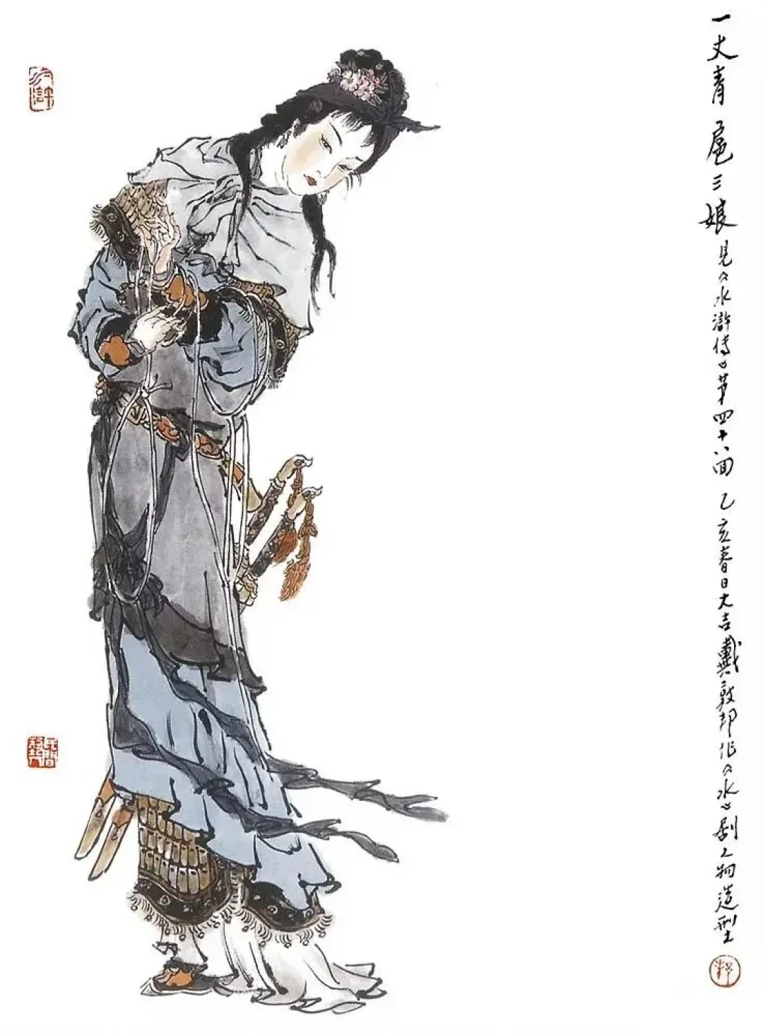 “扈三娘深夜私会林冲”获7710个赞:原著里这俩没说过一句话,同人却包了四层“水浒”皮