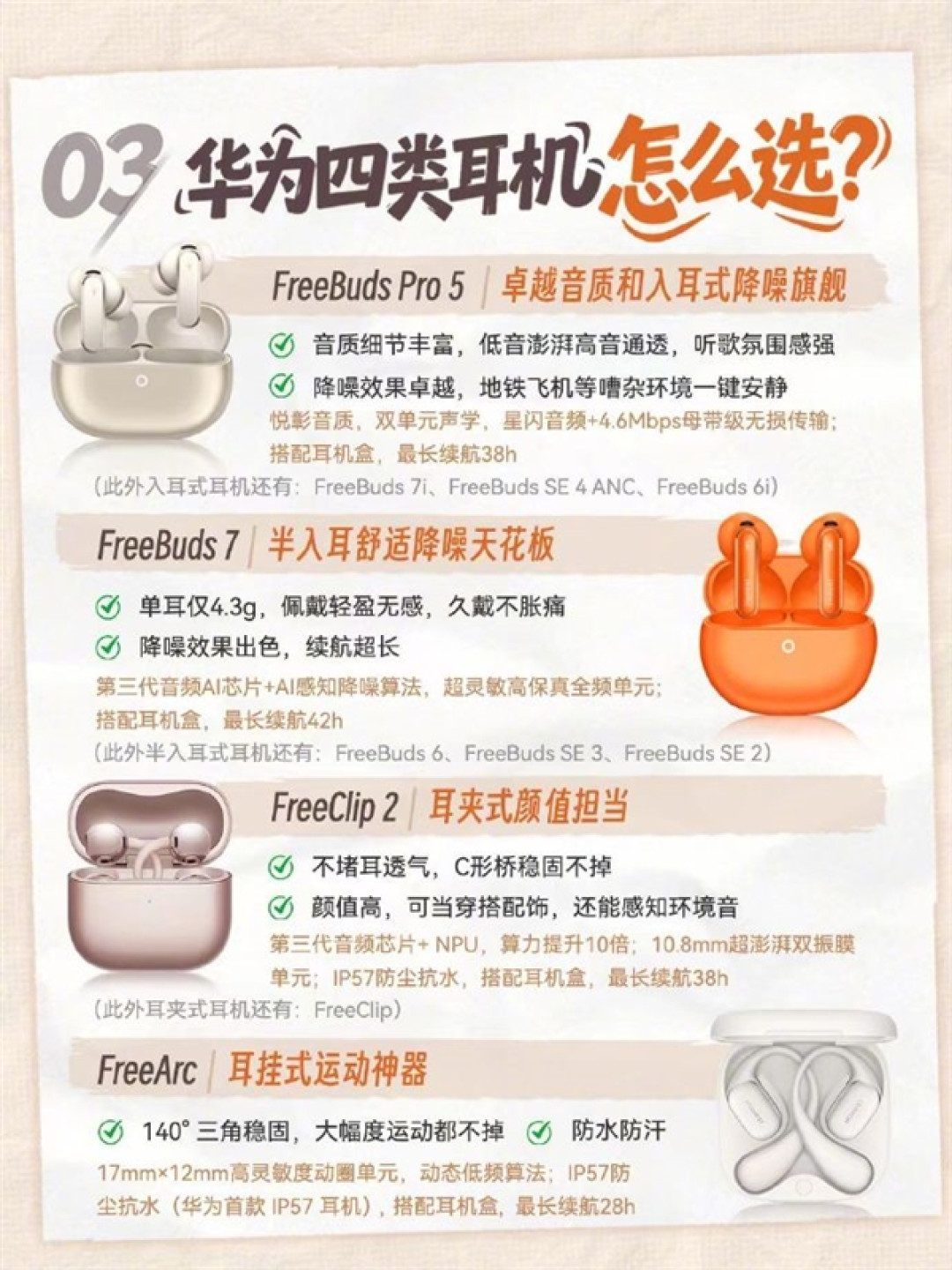 余承东公布无线耳机选购指南：第一步先别管音质、降噪、续航