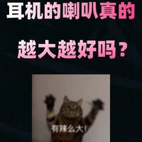 耳机的喇叭真的越大越好吗?