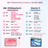同样叫Air平板，华为MatePad Air对比iPad Air11怎么选