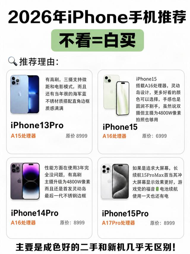 2000-5000预算99新iPhone选购指南｜选对直接省下一大笔