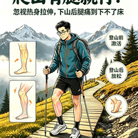 爬山有腿就行？忽视热身拉伸，下山后腿痛到下不了床