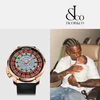 每日腕星｜杰克宝Casino陀飞轮 玫瑰金镶钻