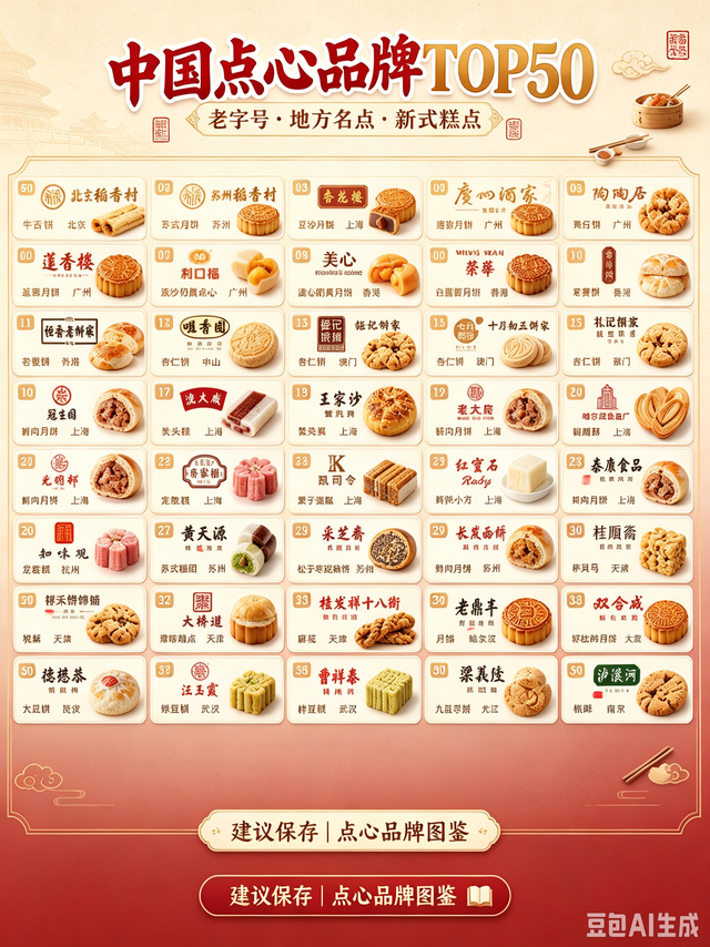 标题：中国点心品牌TOP50