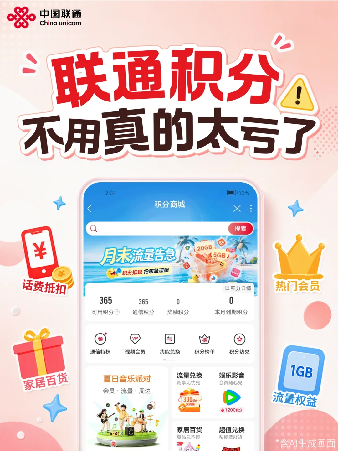 移动积分悄悄改成AI豆,漏领一个月就失效:三大运营商积分+京豆的到期账、真实汇率、清零骗局,一次对完