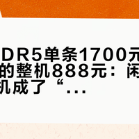 16G DDR5单条1700元、板载16G的整机888元：闲鱼流出迷你主机成了“反向理财”——300元高校12代云终端、388元N5095、850元口袋机，七款一张表，抄底前先过三关
