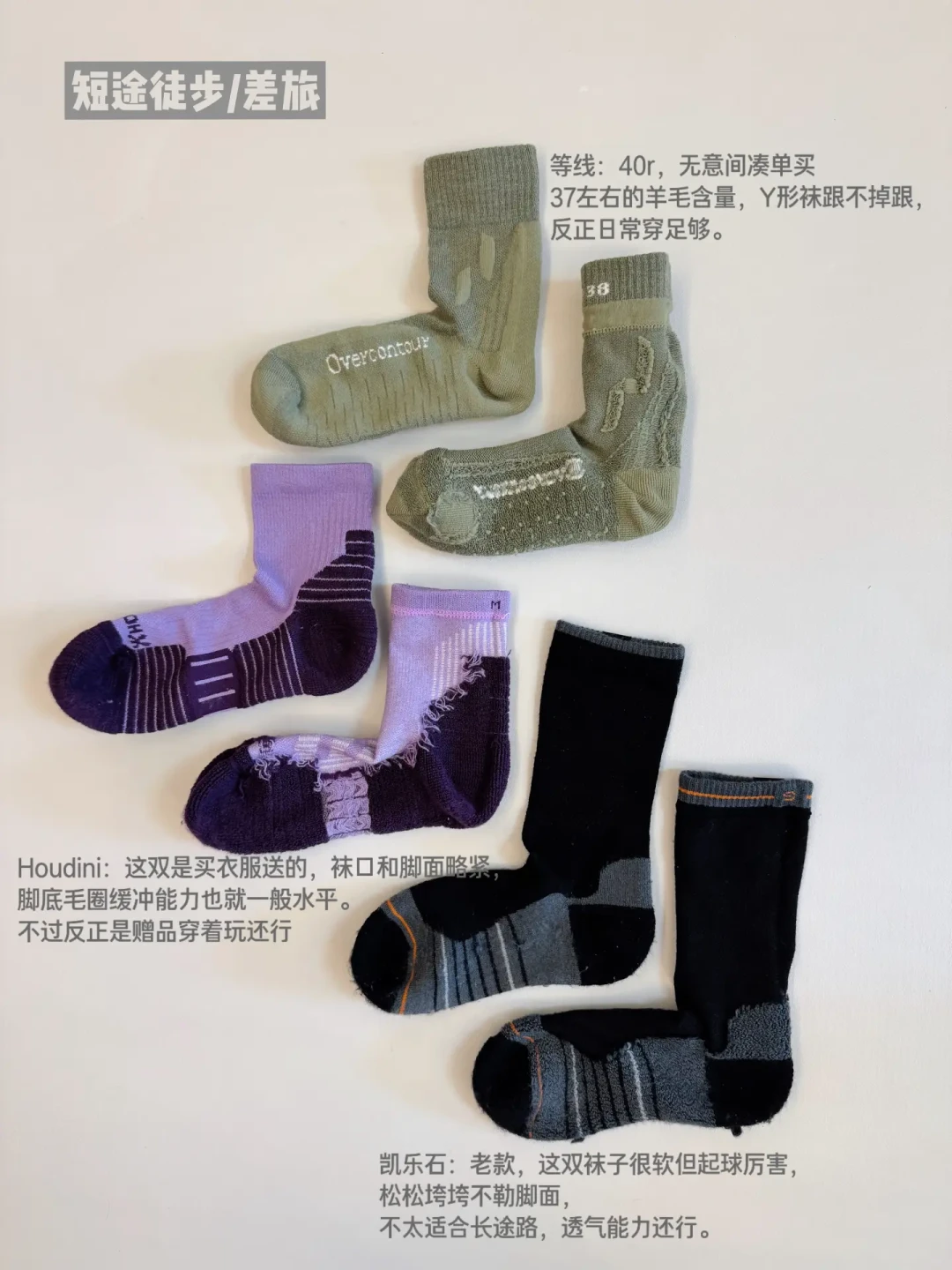 国庆前第一双徒步袜:别急着买200块的「聪明羊」,先算清材质、含量、袜筒高度这三笔账