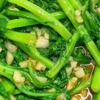 立秋后茼蒿芥蓝毛豆做法