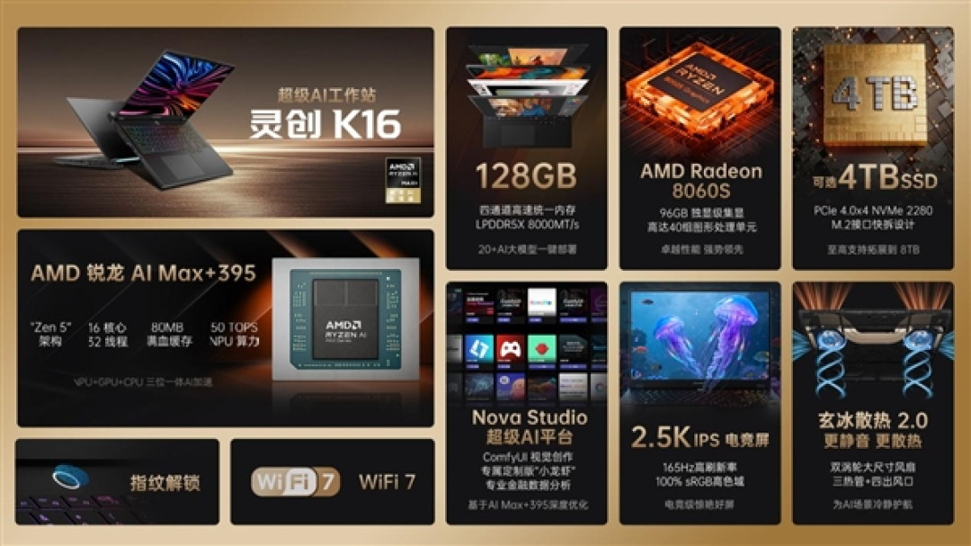 国补后38499元！七彩虹灵创K16顶配版开卖：锐龙AI Max+ 395配128GB大内存