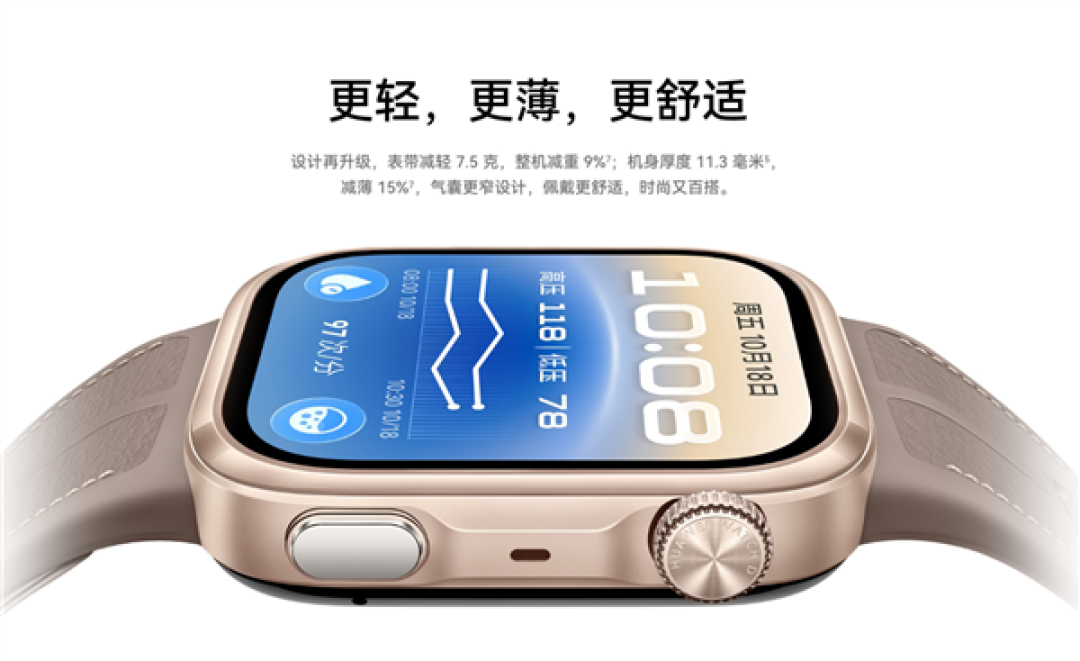 2988元 华为WATCH D3开启预售：24小时动态血压监测、一键微体检