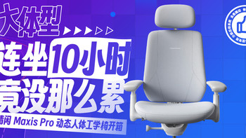 大体型人群也能有豪华座舱级体验，清闲Maxis Pro人体工学椅开箱