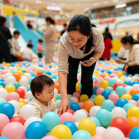 带娃去商场海洋球池捞了半小时